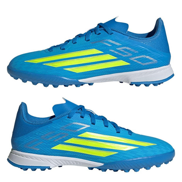 Blue/Yellow - adidas - F50 League Childrens Astro Turf Football Boots