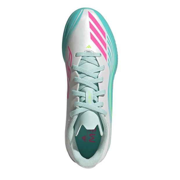 Wht/Pink/Blue - adidas - F50 League Childrens Astro Turf Football Boots