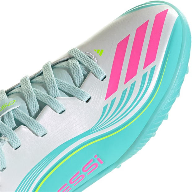 Wht/Pink/Blue - adidas - F50 League Childrens Astro Turf Football Boots