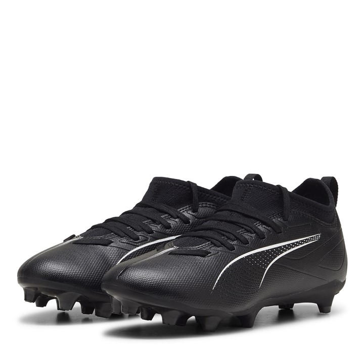 Puma  Kids Black Ultra Match Firm Ground Football Boots in Size 2.5, Sports Direct