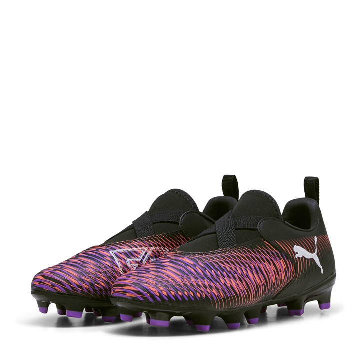 Puma  Kids Black Future Match Firm Ground Football Boots in Size C10, Sports Direct
