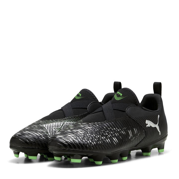 Puma  Kids Black Future Match Firm Ground Football Boots in Size C10, Sports Direct