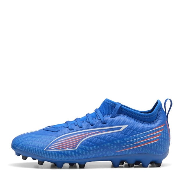 ltrBl-Wht-GlwRd - Puma - Unisex Kids' Ultra 6 Match Mg Firm Ground Football Boots