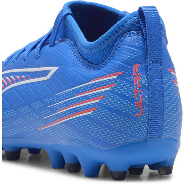 ltrBl-Wht-GlwRd - Puma - Unisex Kids' Ultra 6 Match Mg Firm Ground Football Boots