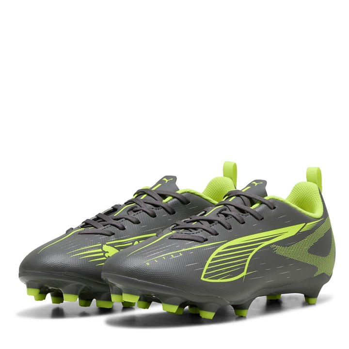Puma Boys Silver  Ultra 5 Play Firm Ground Football Boots in Size C13, Sports Direct