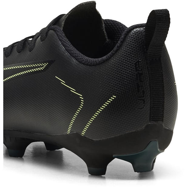 Blk-FL-GrnTrrn - Puma - Unisex Kids' Ultra 6 Play Firm Ground Football Boots