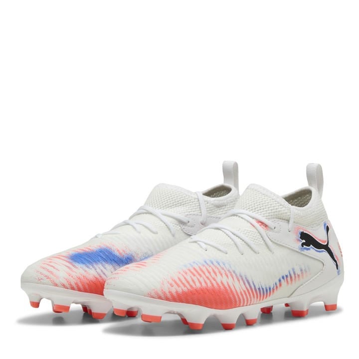 Puma Boys White Future 8 Match  Artificial Ground Football Boots in Size C10, Sports Direct