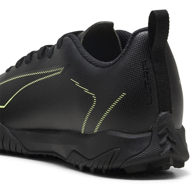 Blk-FL-GrnTrrn - Puma - Kids' Ultra 6 Play Astro Turf Football Boots