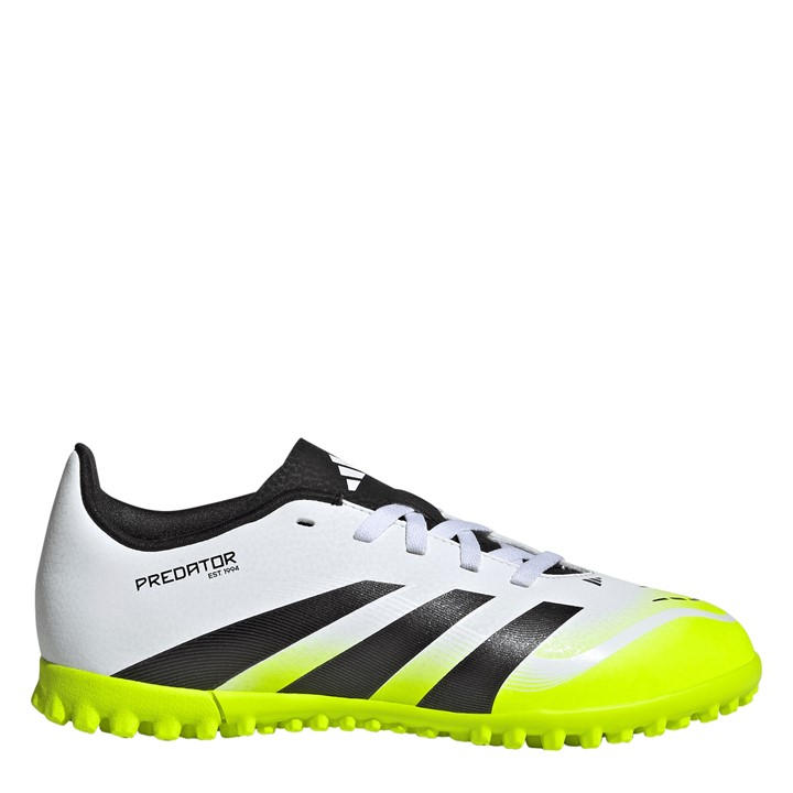 Adidas Boys White Predator Club  Astro Turf Football Boots in Size 1, Sports Direct