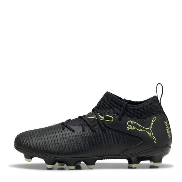 Blk-FL-GrnTrrn - Puma - Unisex Kids' Future 8 Match Firm Ground Football Boots