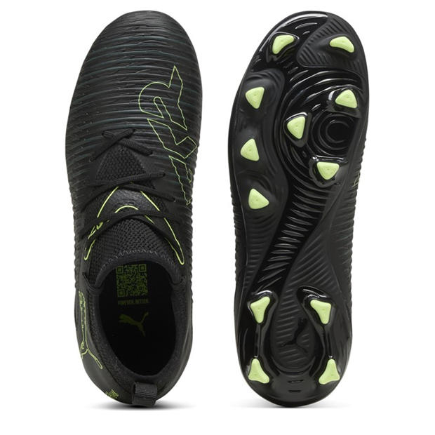 Blk-FL-GrnTrrn - Puma - Unisex Kids' Future 8 Match Firm Ground Football Boots