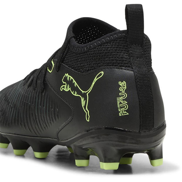Blk-FL-GrnTrrn - Puma - Unisex Kids' Future 8 Match Firm Ground Football Boots