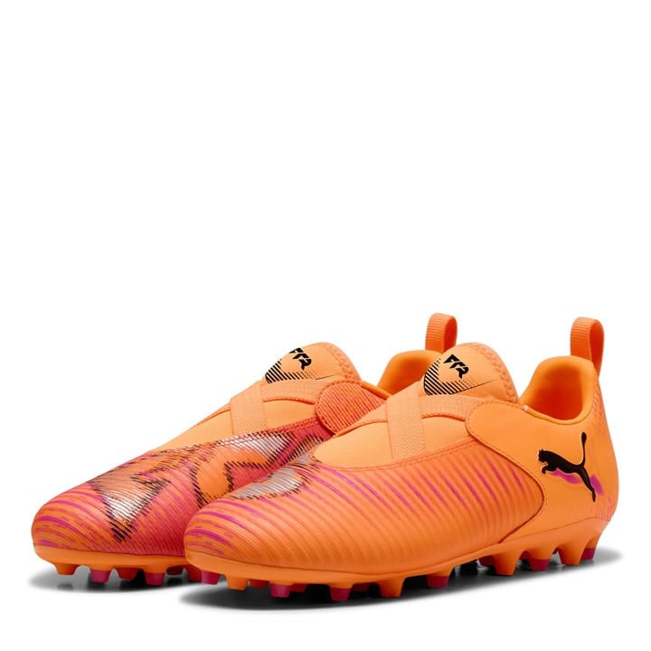 Puma  Kids Red ' Future 8 Match Firm Ground Football Boots in Size 2.5, Sports Direct