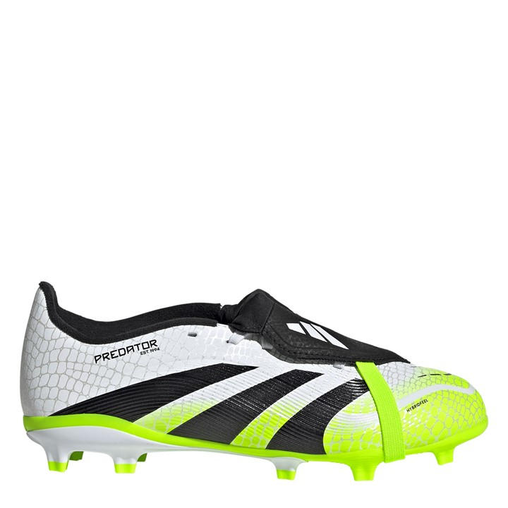 Adidas Boys White Predator League Fold-Over Tongue  Firm Ground Football Boots in Size 2, Sports Direct