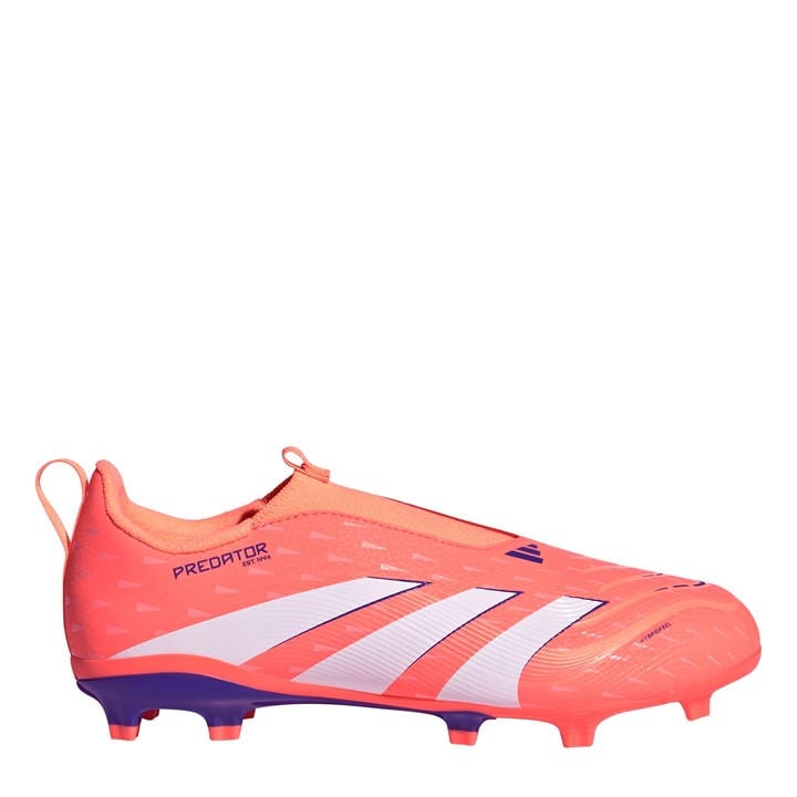 Adidas Boys Orange Predator 3  Laceless Firm Ground Football Boots in Size C10, Sports Direct