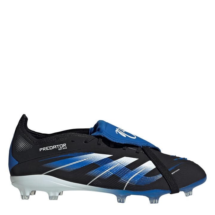Adidas Boys Black Predator Elite Fold-Over Tongue  Firm Ground Football Boots in Size C12, Sports Direct