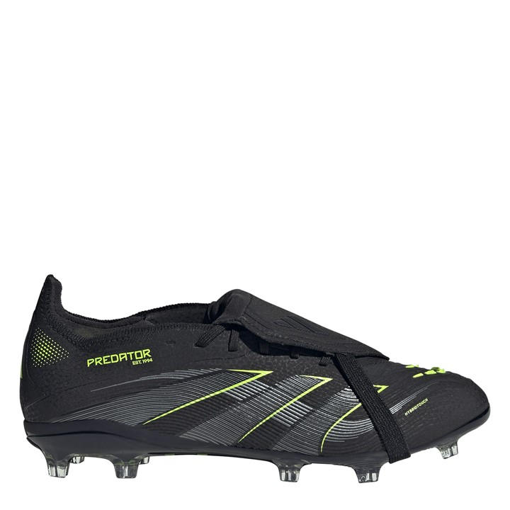Adidas Boys Black Predator Elite Fold-Over Tongue  Firm Ground Football Boots in Size C13, Sports Direct