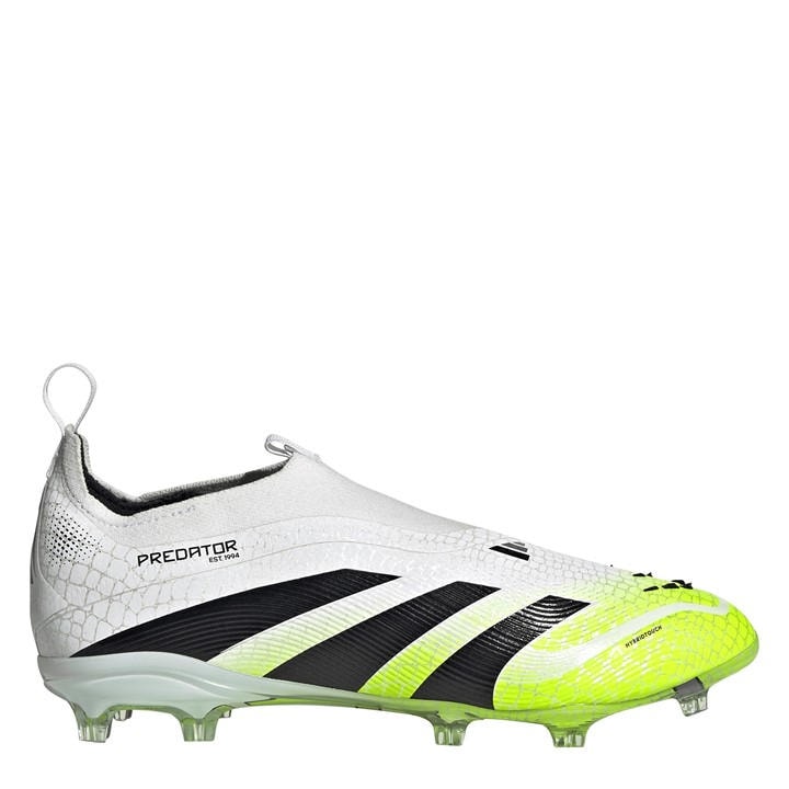 Adidas Boys White Predator Elite Laceless  Firm Ground Football Boots in Size C11.5, Sports Direct