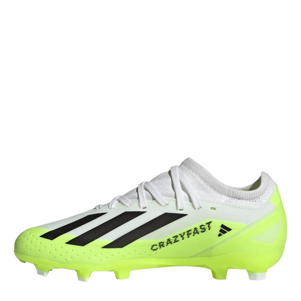 Ftwr White - adidas - Kids' X Crazyfast.3 FG Firm Ground Football Boots