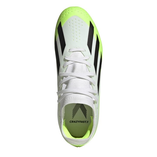 Ftwr White - adidas - Kids' X Crazyfast.3 FG Firm Ground Football Boots