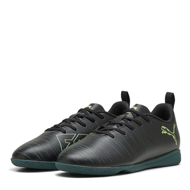 Blk-FL-GrnTrrn - Puma - Unisex Kids' Future 8 Play It Indoor Football Boots