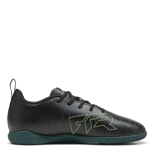 Blk-FL-GrnTrrn - Puma - Unisex Kids' Future 8 Play It Indoor Football Boots