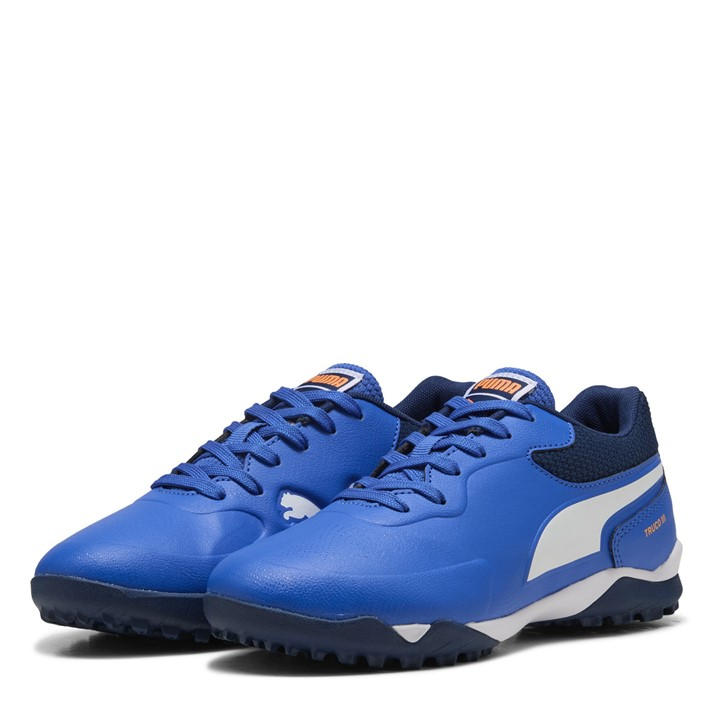 Puma  Kids Blue Kids' Truco Iii Astro Turf Football Boots in Size 1.5, Sports Direct