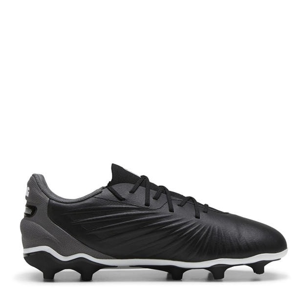 Blk-Wh-CDGray - Puma - Puma King Match Fg/Ag Jr Firm Ground Football Boots Unisex Kids
