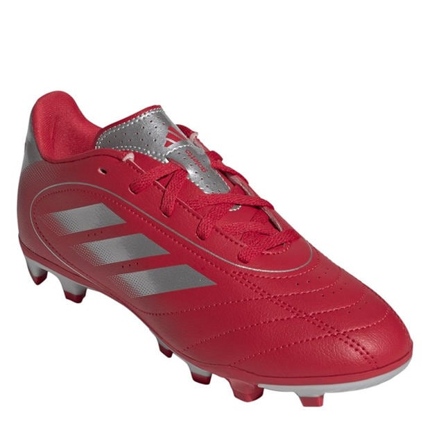 Red/Silver - adidas - Goletto VIII Firm Ground Football Boots Kids