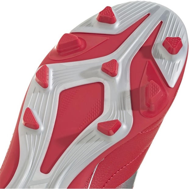 Red/Silver - adidas - Goletto VIII Firm Ground Football Boots Kids