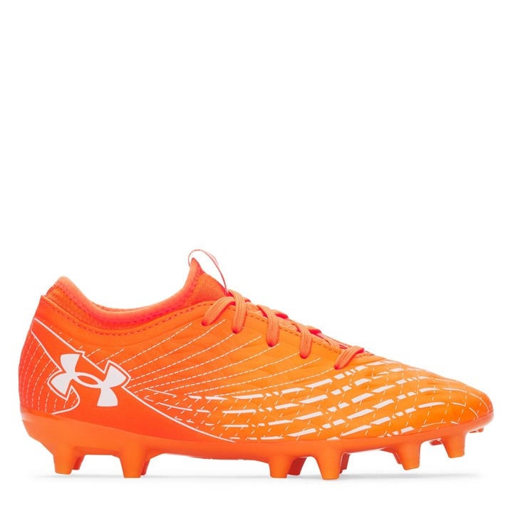 Under Armour Boys Orange Magnetico Club  Firm Ground Football Boots in Size 5.5, Sports Direct