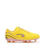 Yellow/Pink - Kronos - Aries 5 Junior Firm Ground Football Boots
