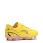 Yellow/Pink - Kronos - Aries 5 Junior Firm Ground Football Boots