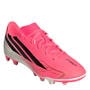 Solar/Blk/Gold - adidas - F50 Hyperfast Club Firm Ground Junior Boots