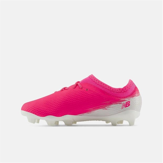 Pink/White - New Balance - Unisex Kids' Furon .3 Firm Ground Football Boots