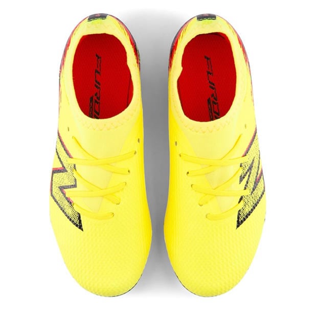 Yellow/Black - New Balance - Unisex Kids' Furon .3 Firm Ground Football Boots