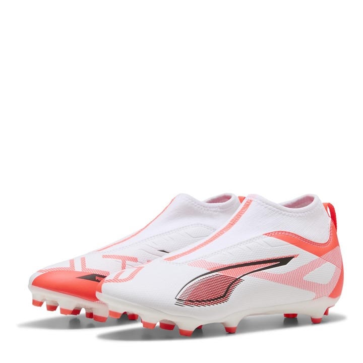 Puma  Kids White Ultra  Match+ Ll Fg/Ag Jr Firm Ground Football Boots in Size 5, Sports Direct