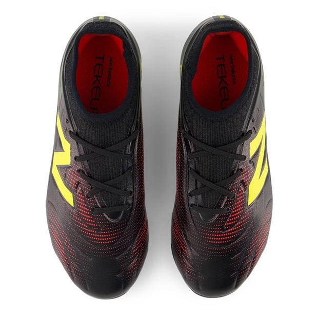 Black/Yellow - New Balance - Unisex Kids' Tekela .3 Firm Ground Football Boots
