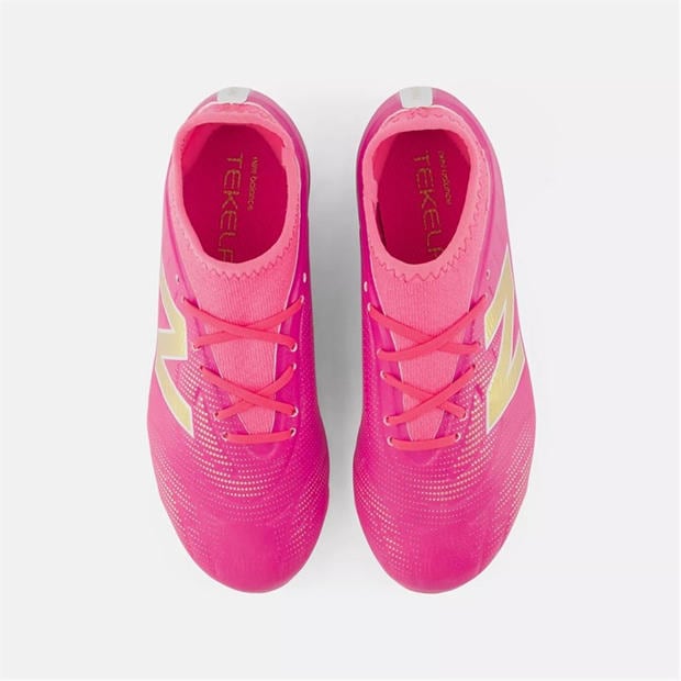 Pink/White - New Balance - Unisex Kids' Tekela .3 Firm Ground Football Boots