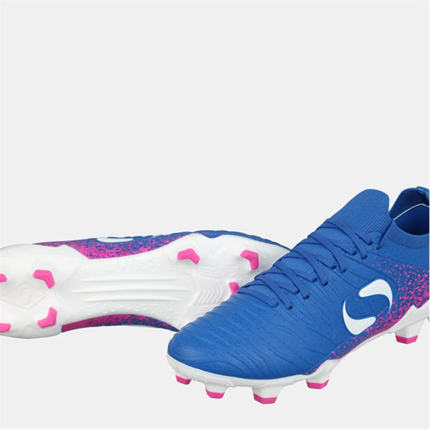 Blue/Pink - Sondico - Blaze Junior FG Football Boots
