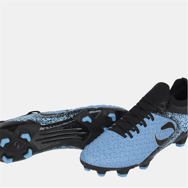 Black/Blue - Sondico - Blaze Junior FG Football Boots