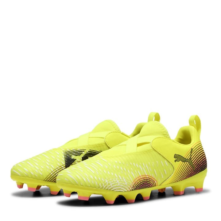 Puma  Kids Yellow Future 8 Match Ll Fg/Ag Jr Firm Ground Football Boots in Size 4, Sports Direct
