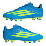 Blue/Yell/Aqua - adidas - F50 Club Firm Ground Junior Football Boots