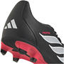 Blk/Wht/Red - adidas - Predator Club Firm Ground Junior Football Boots