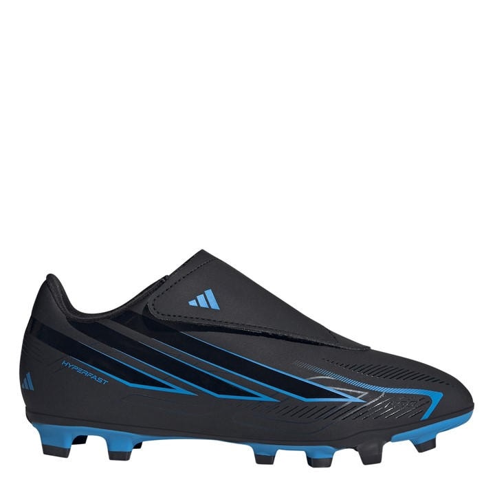 Adidas Boys Black F50 Hyperfast Club Velcro Firm Ground Football Boots  in Size 3, Sports Direct