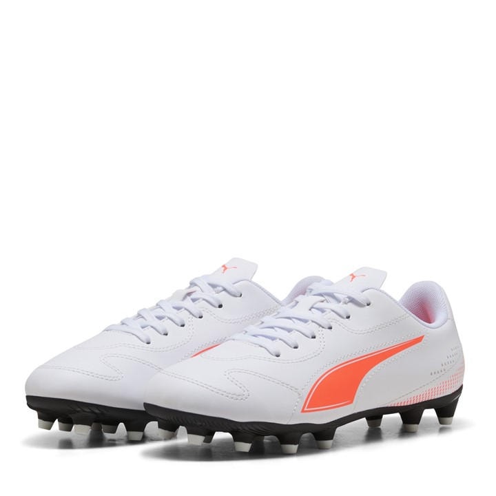 Puma  Kids White ' Vitoria Ii Fg/Ag Firm Ground Football Boots in Size 3.5, Sports Direct