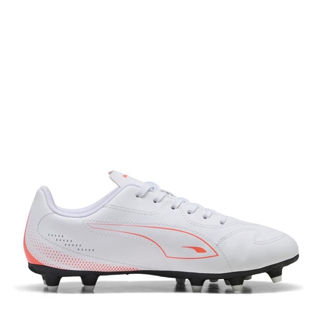 White-Glw Red - Puma - Unisex Kids' Vitoria II FG/AG Firm Ground Football Boots