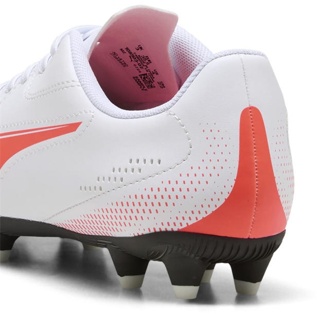 White-Glw Red - Puma - Unisex Kids' Vitoria II FG/AG Firm Ground Football Boots