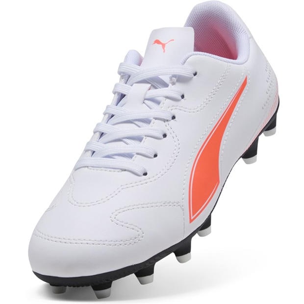 White-Glw Red - Puma - Unisex Kids' Vitoria II FG/AG Firm Ground Football Boots