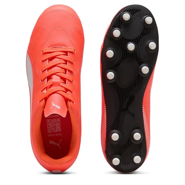 Glowing Red-W - Puma - Unisex Kids' Vitoria II FG/AG Firm Ground Football Boots